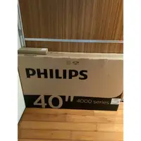 在飛比找蝦皮購物優惠-飛利浦 Philips FHD 40吋 液晶電視 全新未拆封