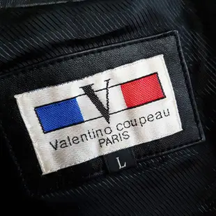 VALENTINO  coupeau PARIS-黑色長袖皮衣外套_IV