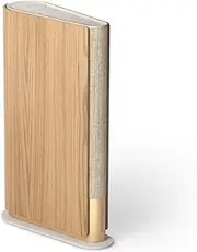 Bang & Olufsen Beosound Emerge Wireless Bookshelf Wi-Fi Speaker, Gold Tone/Light Oak