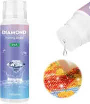 Diamond Art Sealer 120ML, DIY Diamond Art Glue Art Sealer with Sponge Head, 5D