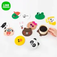 在飛比找蝦皮購物優惠-【LINE】Line FRIENDS 雙面隔熱造型杯墊