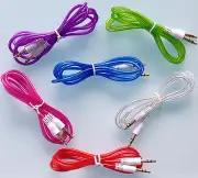 audio auxiliary 3.5mm stereo FOR apple iphone 6 5 4s cable pc ipod touch nano 7