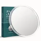 Magnifying Mirror with 3 Suction Cups 9 Inch 5X Magnification