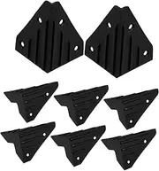 Mikinona 8 Pcs Stage Speaker Edge Protectors Plastic Speaker Corner Guards for Cabinet Doors Desk Corner Protectors Secure Installation