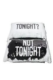 8 Oak Lane Velvet Sequined Tonight Set Of Two Pillow Set Black White