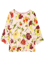 Max Mara Weekend Pomposa Floral-print Silk Blouse - Pink - 14 (UK14 / L) 14 (UK14 / L)