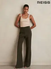 Reiss Neutral Isabella Stretch-Cotton D-Ring Strap Vest (F97687) | $80