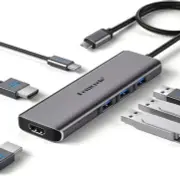 NEW 6 In 1 Hub Type C To USB Multiport 4K HDMI Adapter For Macbook-4K USB 3.0