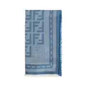 [FENDI] FENDI WOMAN BLUE SCARVES Blue