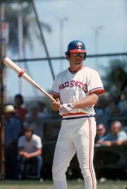 Jeff Burroughs Texas Rangers looks on from the on-deck circle a Ma- Old Photo