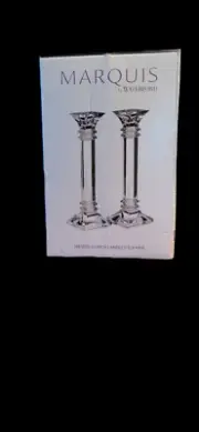 Marquis by Waterford Treviso Candlesticks, 10 inch