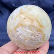 0.85LB Natural amazonite ball quartz crystal sphere 66mm reiki healing XQ896