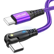 60w Usb c Fast Charge Cable for Xiaomi Samsung Macbook 180 Rotation
