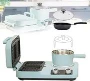 Multifunctional Breakfast Machine, Electric Toaster Bread, 180° Tileable, Double-Sided Heating, Easy Clean, Home Use Stone Frying Pan to Bacon Ham Sausage Hashbrowns Omelettes