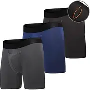 [All Citizens] Advanced Ball Pouch Underwear for Men w/fly, Patented Ball Pouch Breathable Fabric No Ride Up, Amazon Exclusive