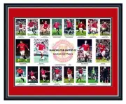 Manchester United Legends Ronaldo Giggs Beckham Signed LE Framed Memorabilia
