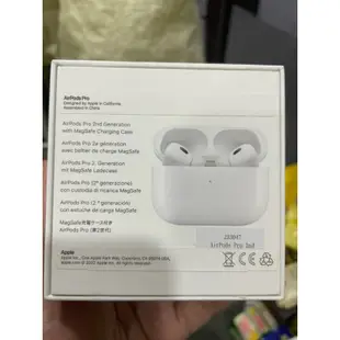 蘋果原廠 全新 Apple AirPods Pro 2代 Lightning版 無線藍芽耳機 A2698