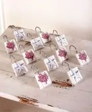 Nautical Sealife Coral Shower Hooks Coastal Shore Beach Starfish 12 Shower Hooks