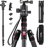 SmallRig Selection 47cm - 200cm Aluminum Alloy Camera Tripod Monopod, 2-in-1 Compact Foldable DSLR Tripod for Travel, w/ 360 Degree Ball Head Quick Release Plate, Max. 15kg- 3474