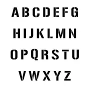 Alphabet Set Stencil