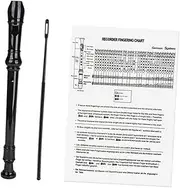 Yardwe 8 Flute Recorder Instrument with Cleaning Stick for Music Learning Durable Material present for Beginners User Guide Included