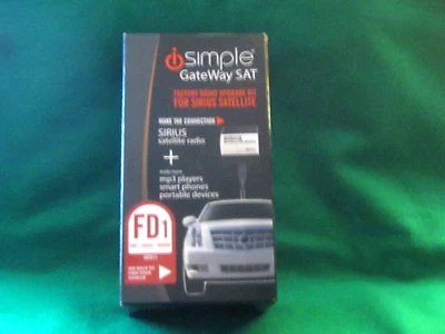 Sirius Satellite Radio isimple Gateway SAT FD1 new