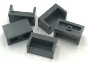 Lego 5 New Dark Bluish Gray Panels 1 x 2 x 1 Stud Pieces Parts