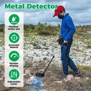 Metal Detector Accurate Gold Detector Waterproof Metal Finder Detector FaaJe