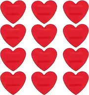 SAFIGLE Heart Shaped 12pcs First Aid Bandage Care Patches Breathable Stickers Non-irritating