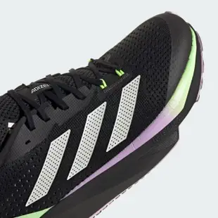 【adidas 愛迪達】Adizero SL 慢跑鞋 運動 訓練 路跑 緩震 柔軟 舒適 愛迪達 黑銀 綠紫(IG3334)