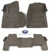 2015-2020 GMC Yukon Front & 2nd Row Premium All Weather Floor Liners Dune OEM GM