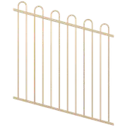 ProtectorAl 0350-1200W x 1200H Primrose Loop Top Pool Fence Panel Raked Up to 15º