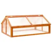 vidaXL Greenhouse Brown 114x80x50 cm Firwood