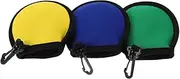 NAMOARLY 3pcs Golf Ball Cleaning Bag with Hanging Hook: Must-Have for Golf Players - Sports Ball Bag Accessories for Outdoor-Indoor