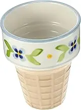 COLLBATH Unique Ice Cream Cone Shape Cup Multi-Functional Beverage Cup for Milk Ice Cream
