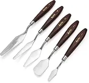 5 Pieces Painting Knives Stainless Steel Spatula Palette Knife Oil Painting Accessories Color Mixing Set for Oil Canvas Acrylic Painting-Lightwish