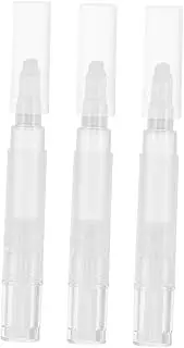 DONFAMDS 3pcs Precision Nail Oil Pen Empty Lip Gloss Tube Fine Tip Applicator Leakproof Design for Effortless Makeup Application for Nail Art and Cosmetics