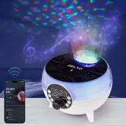 Bluetooth Speaker with Projector Lights for Bedroom, Alarm Clock Speaker with...