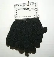 Top & Top Pastel Collection Scrunchies Black 24 Pieces Stretchy