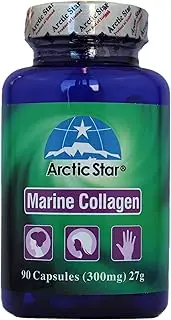 Arctic Star Marine Collagen Iceland Wild-Caught Atlantic sea Cucumber and Cod Skin - Supplement - Fish Collagen peptide - Joint Pain & Immune System Booster - 90 Capsules 300 Milligrams - 北极星海洋胶原蛋白胶囊