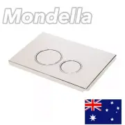 Mondella Concerto Access Plate Flush Buttons Round Chrome Finish