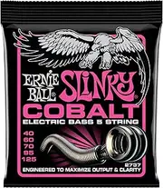Ernie Ball Super Slinky Cobalt 5-String Electric Bass Strings 40-125 Gauge