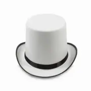 White Top Hat Bowler Top Hat Magician Top Hat Magician Performed Hat Jazz Stage