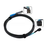 External Mini SAS SFF-8644 with IC to Internal SFF-8643 12Gbps SAS 3.0 Cable 2M