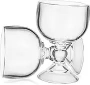Set of 2 Wine Goblets Margarita Glasses for Party Smooth and Safe Drinking Experience