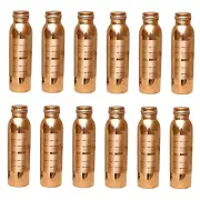 Copper Water Bottle Silver Touch For Ayurveda Health Benefits -1000ml Set of 12