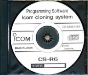 Icom Cloning system transceiver receiver software CD CS-R6 Free tracking ship