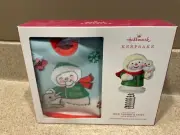 Hallmark Miniature Snow Buddies Tree Topper and Tree Skirt Set 2022 - NEW