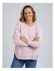 [Foxwood] Simplified Crew Sweatshirt in Blossom