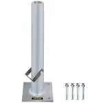 VEVOR Umbrella Base, 2 in 1 Heavy Duty Umbrella Stand, Aluminum Umbrella's Holder Stand with 6" x 6" Base, Patio Umbrella Stand with 18.5" Height Pipe